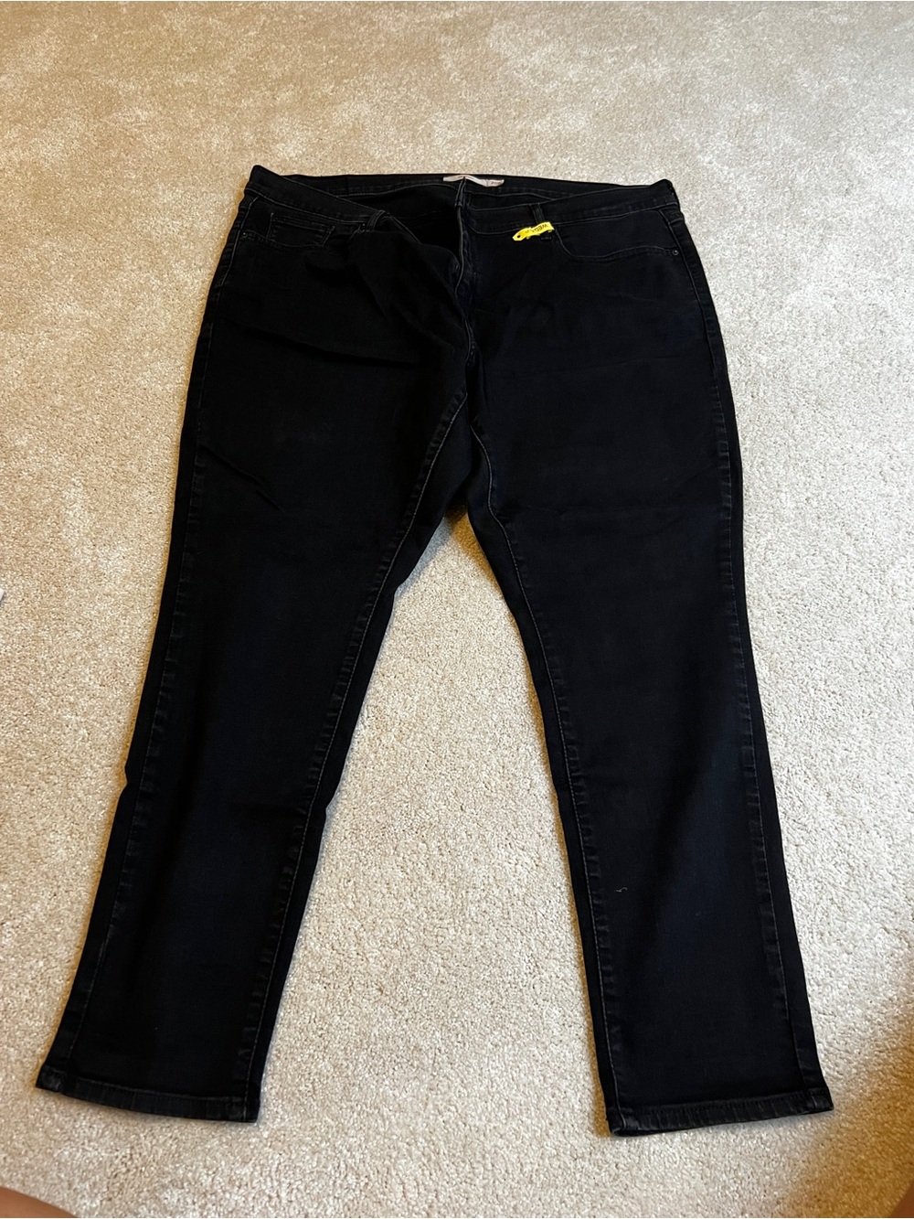 Levi's Black Straight Leg Jeans